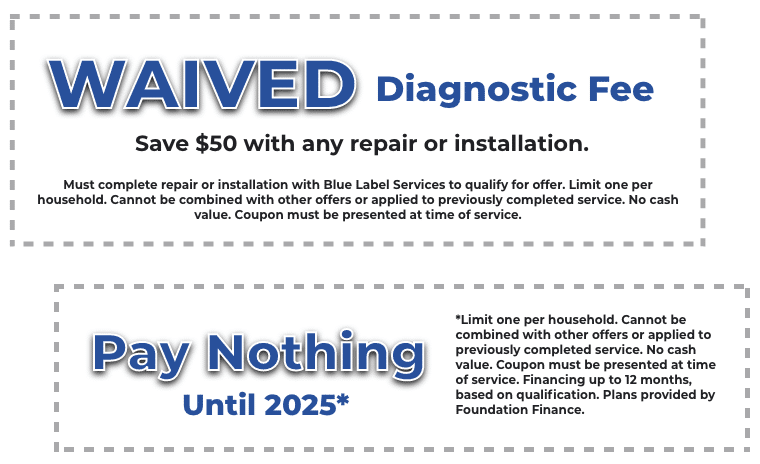 Waived Diagnostic Fee Financing Coupons